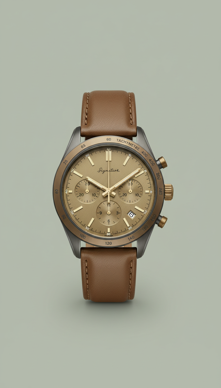 Swiss chronograph with sapphire crystal