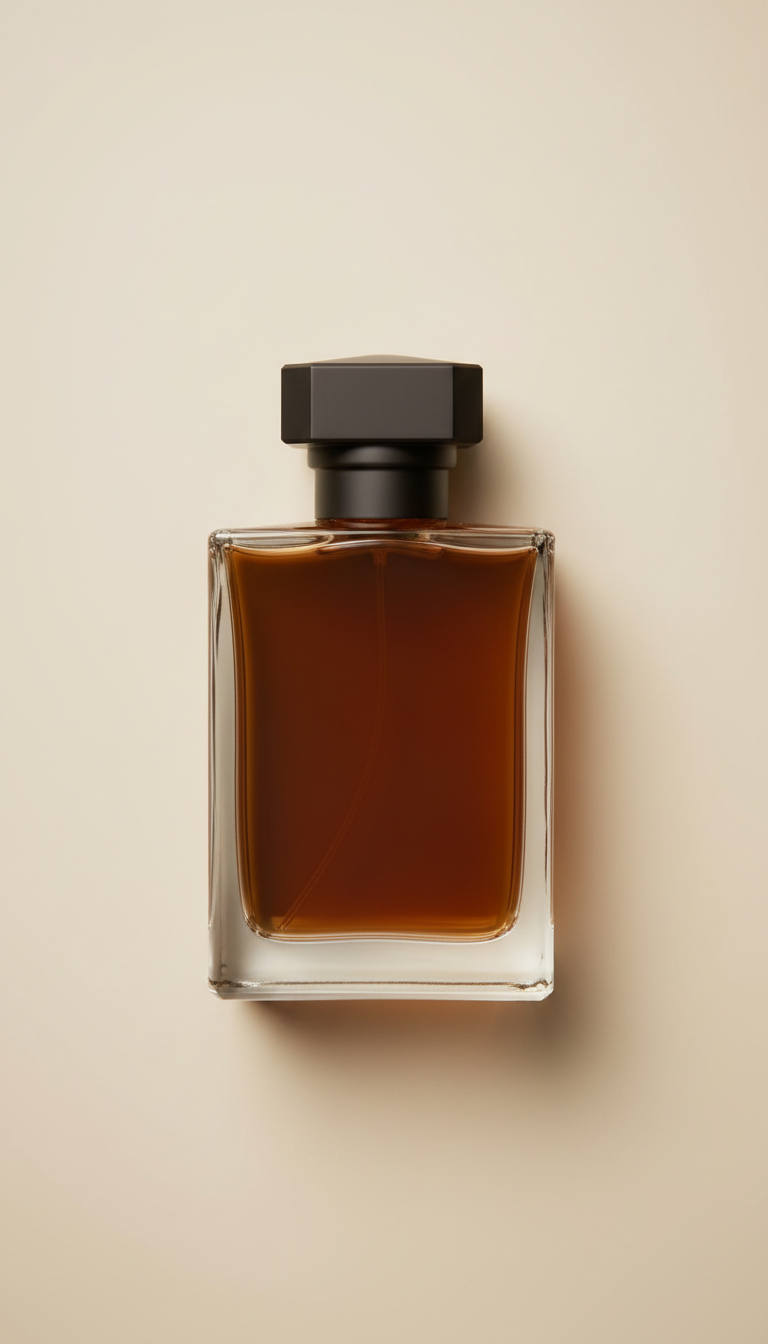 Spicy-woody fragrance in heritage glass flacon