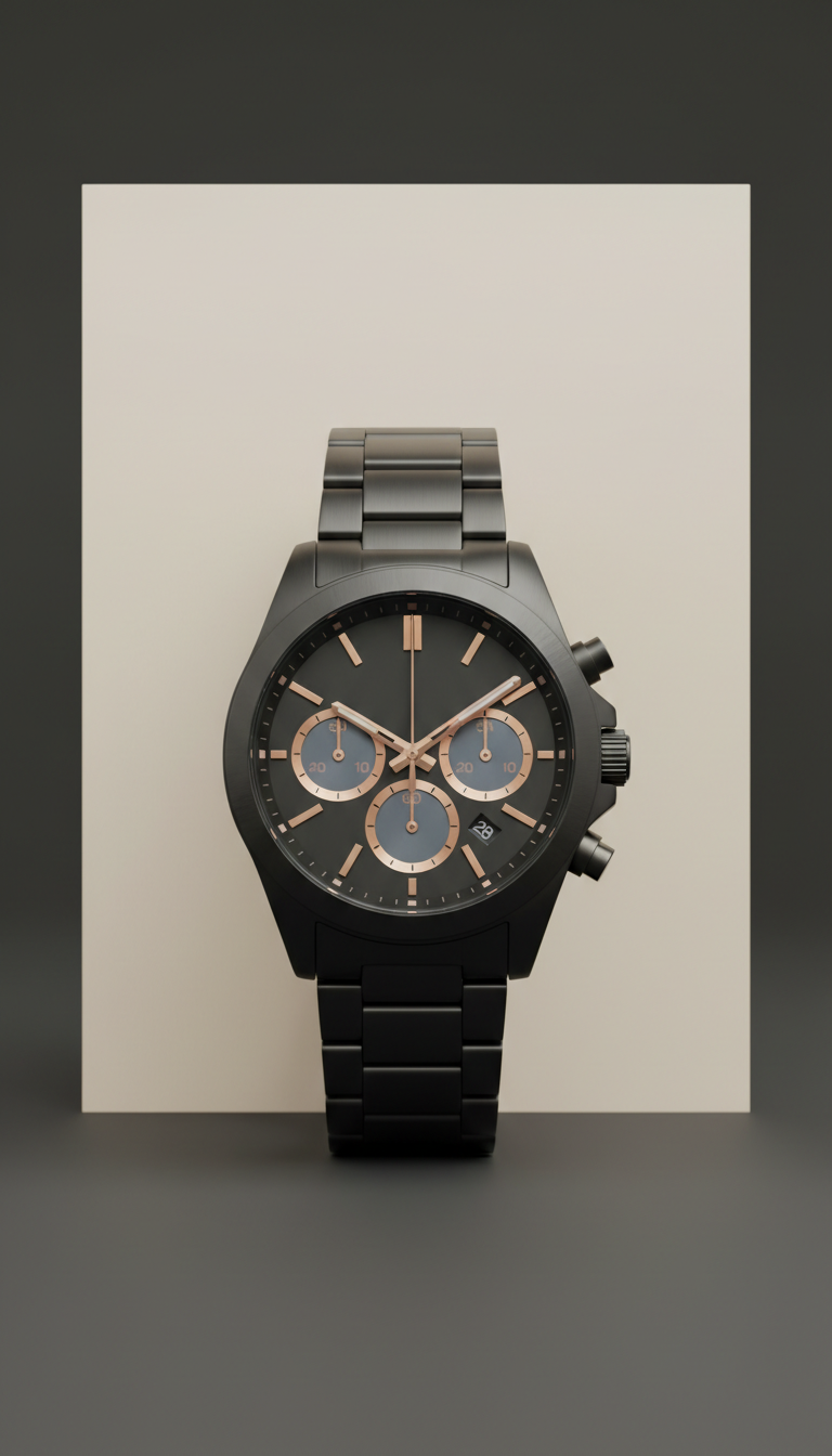 Men's Chronograph Midnight Steel