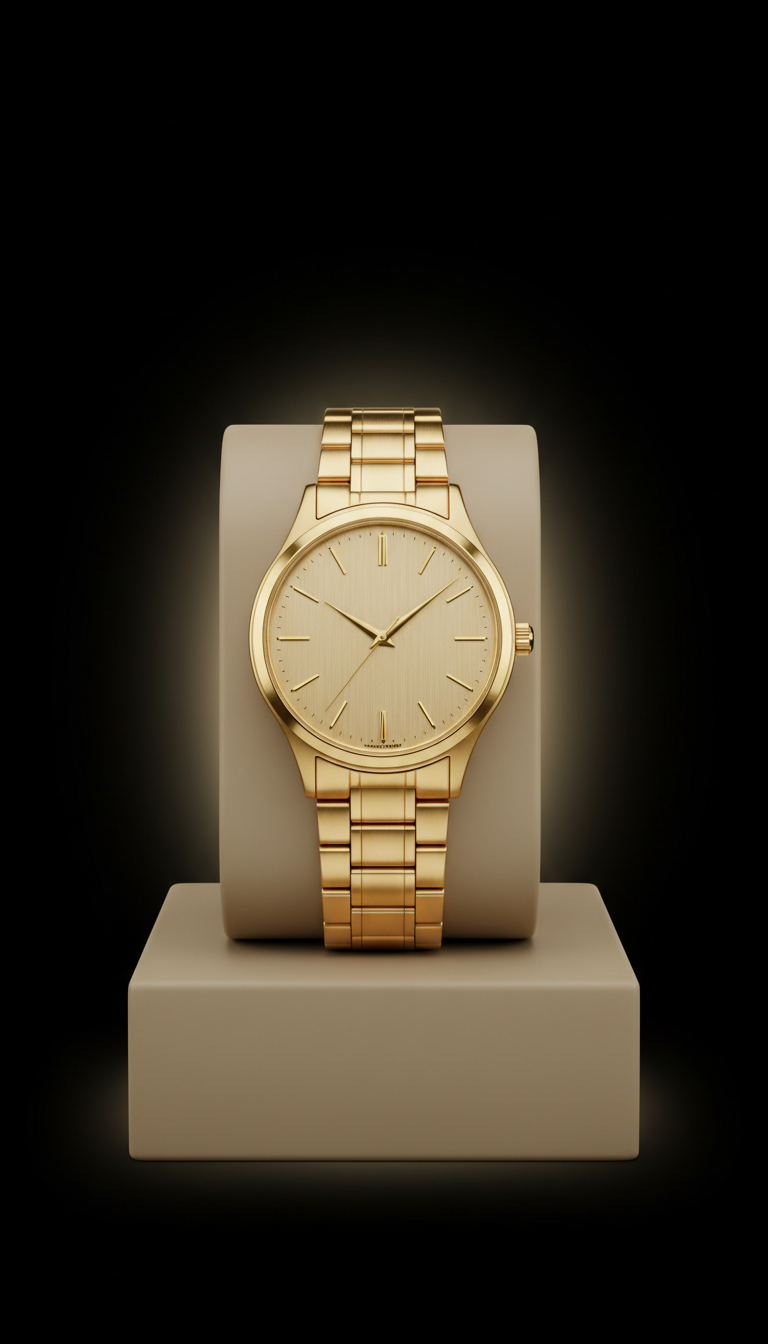 Classic gold dress watch